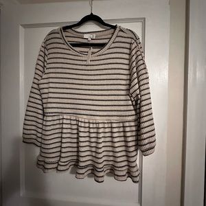 Adorable Anthropologie Peplum Top!